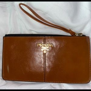 Vintage Prada like Large Wristlet